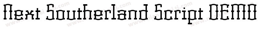 Next Southerland Script DEMO Regula字体转换